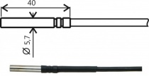 N1ATG8/0-1m Temperature probe with Ni1000 sensor